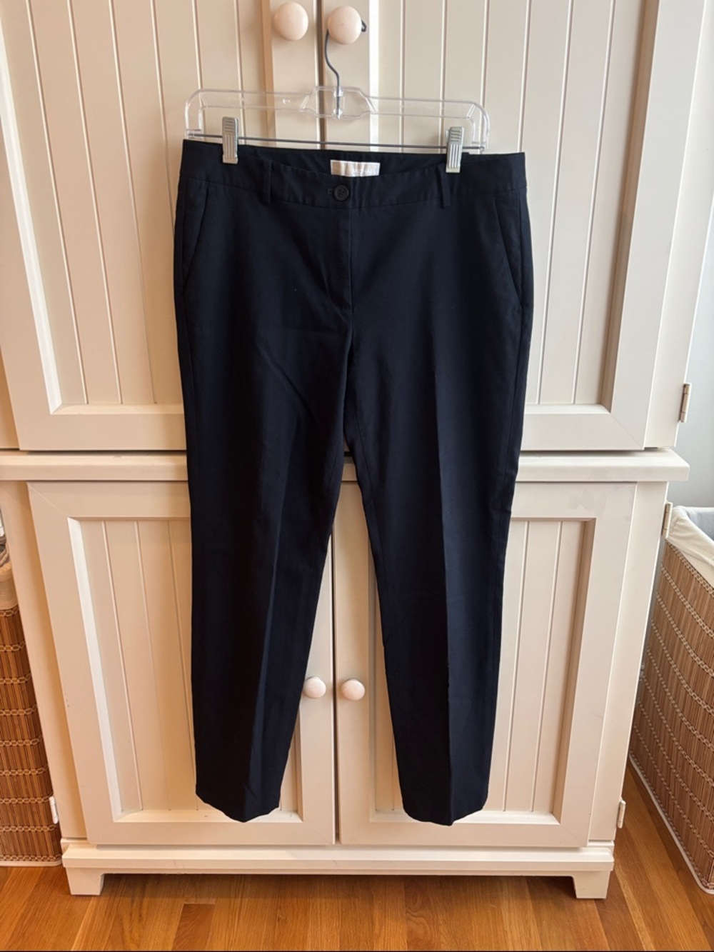 Black Straight-Leg women’s Trousers